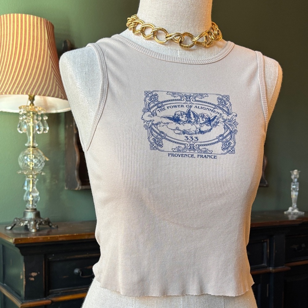 Angel Numbers alignment crop tank ✨